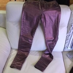 JOE’S coated skinny wine jeans